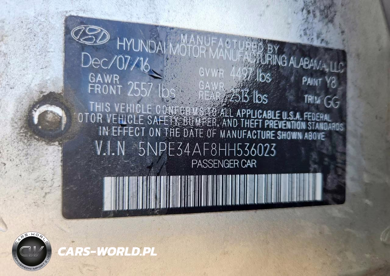 2017 Hyundai Sonata Limited VIN:5NPE34AF8HH536023 - 13
