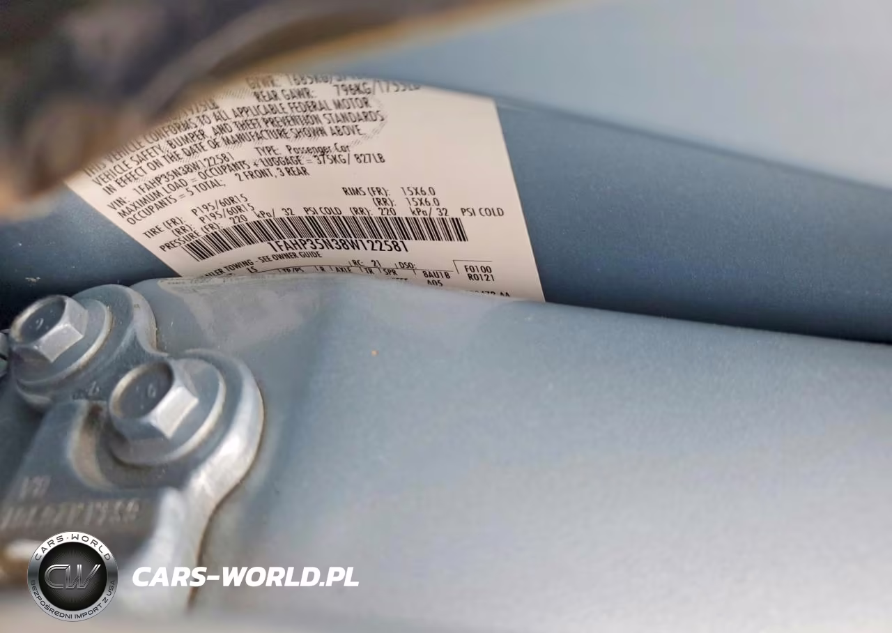 2008 Ford Focus Se VIN:1FAHP35N38W122581 - 12