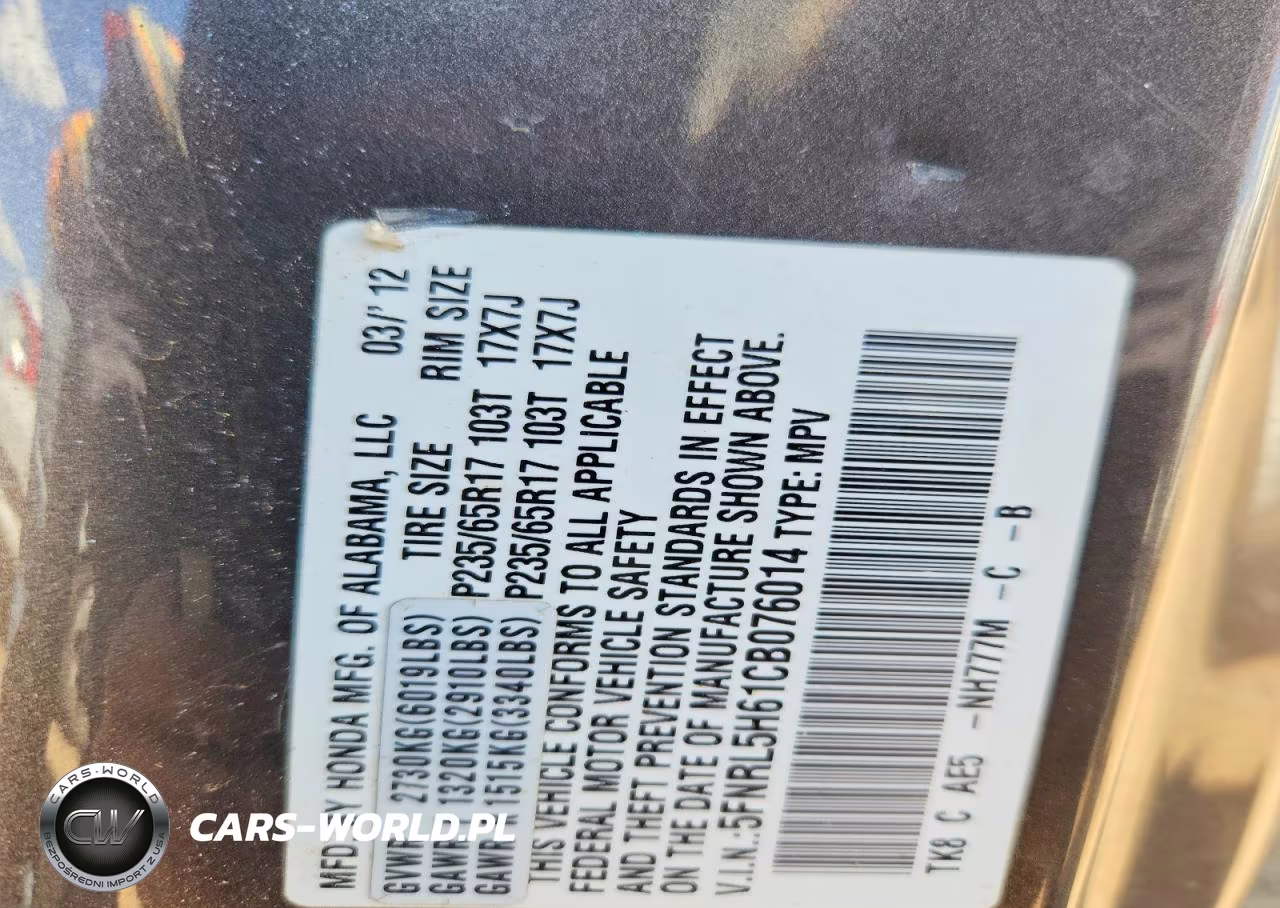 2012 Honda Odyssey Exl VIN:5FNRL5H61CB076014 - 13