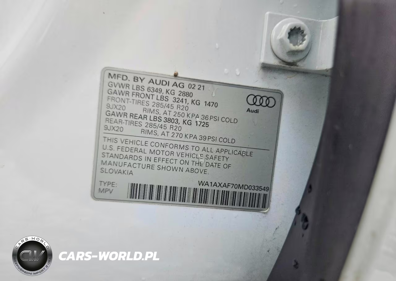 2021 Audi Q7 Premium 55 Tfsi Quattro Tiptronic VIN:WA1AXAF70MD033549 - 13