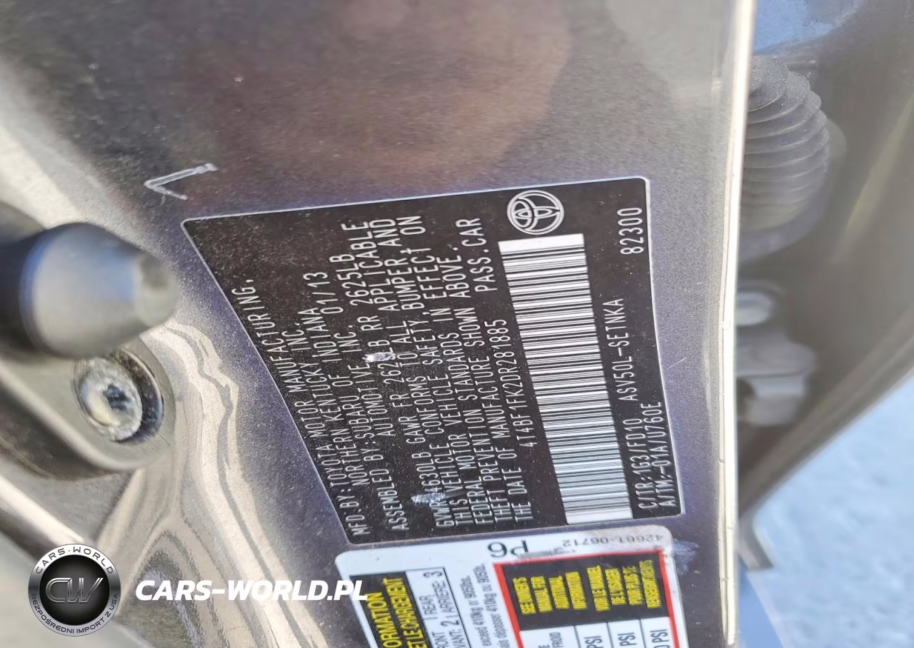 2013 Toyota Camry Le VIN:4T4BF1FK2DR281885 - 12