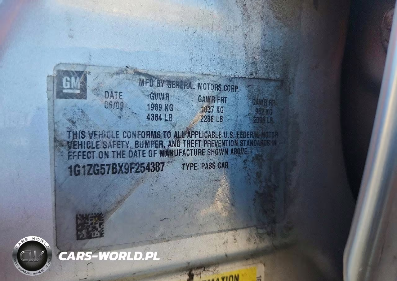 2009 Chevrolet Malibu Ls VIN:1G1ZG57BX9F254387 - 12