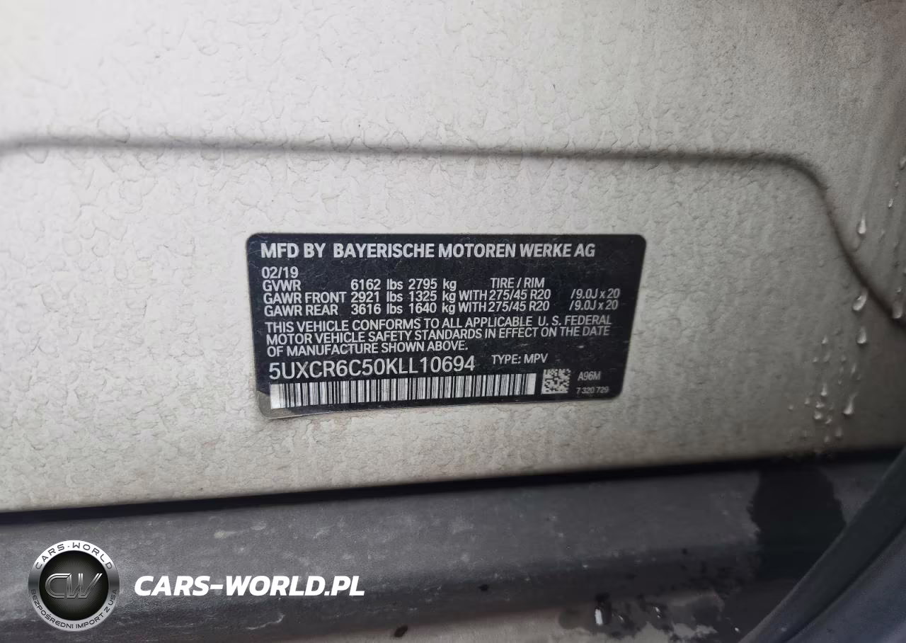 2019 BMW X5 xDrive40I VIN:5UXCR6C50KLL10694 - 12