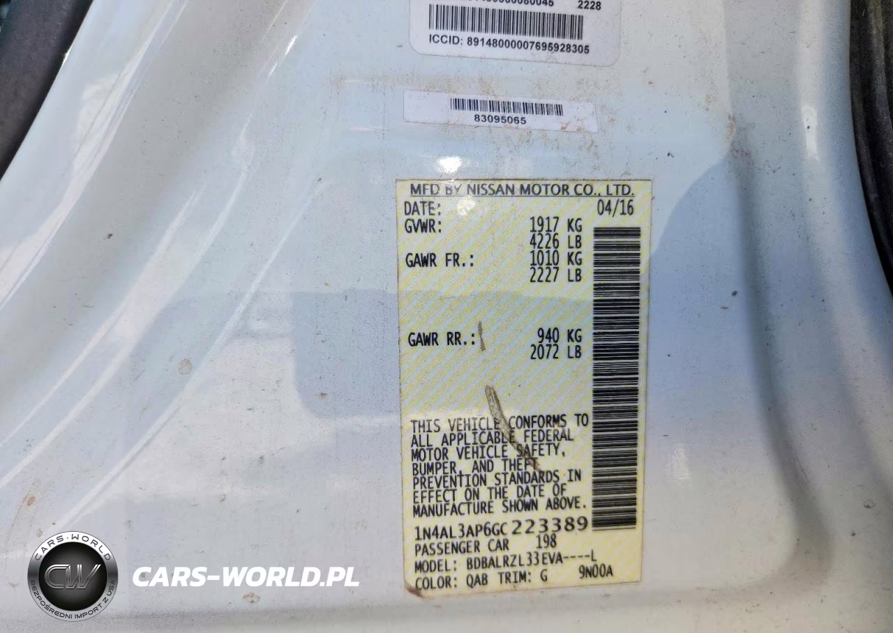 2016 Nissan Altima 2.5 Sl VIN:1N4AL3AP6GC223389 - 13