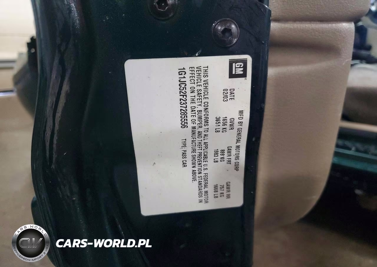 2003 Chevrolet Cavalier VIN:1G1JC52F237285556 - 13