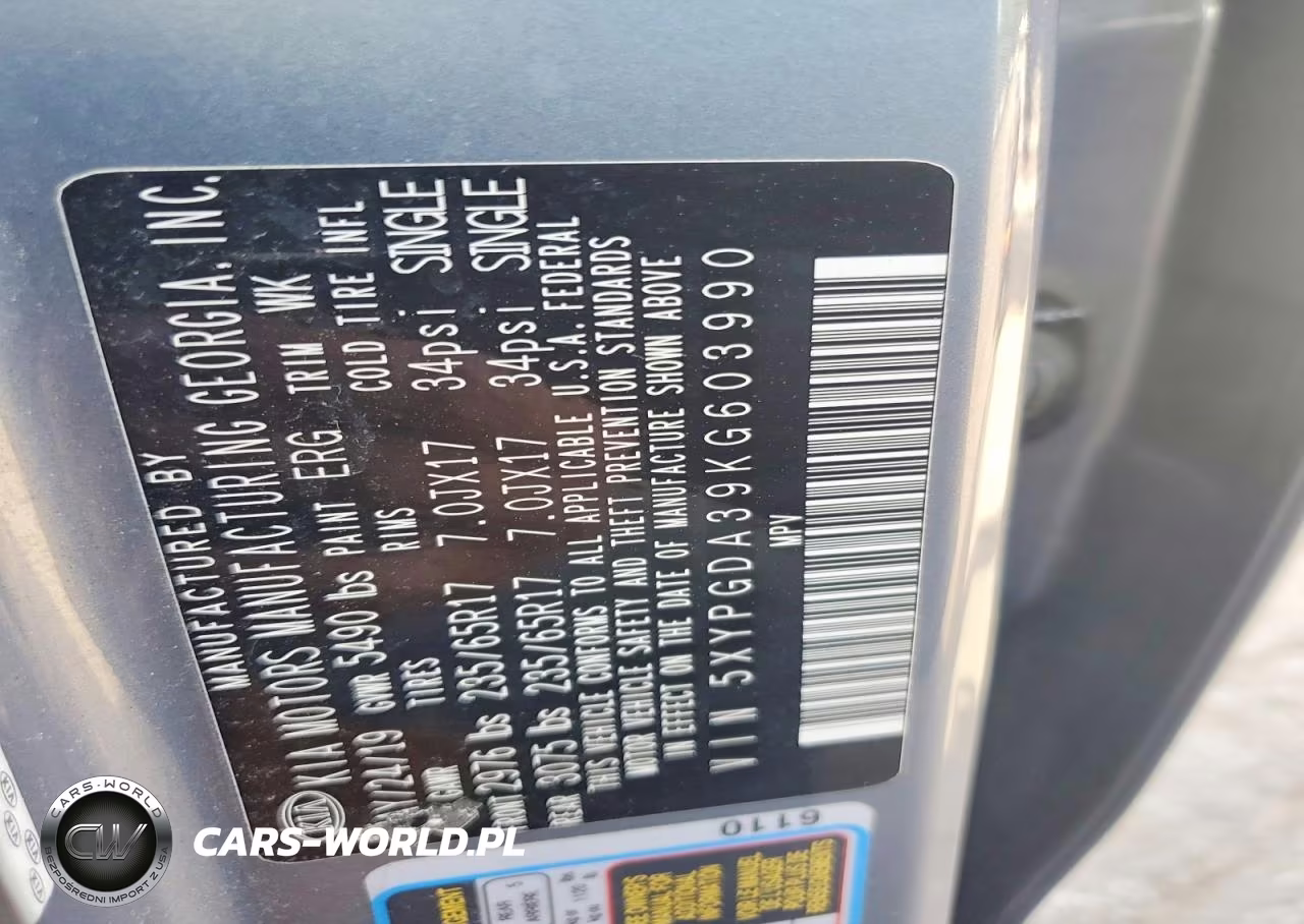 2019 Kia Sorento Lx VIN:5XYPGDA39KG603990 - 14