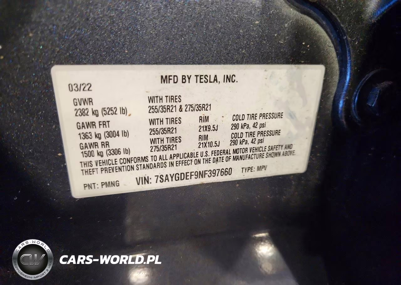 2022 Tesla Model Y VIN:7SAYGDEF9NF397660 - 14