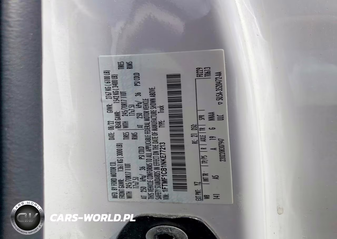 2022 Ford F150 VIN:1FTMF1CB1NKE77213 - 12