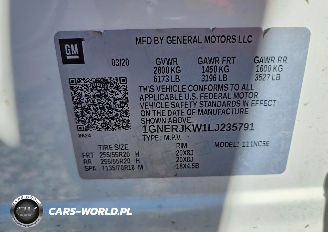 2020 Chevrolet Traverse Rs VIN:1GNERJKW1LJ235791 - 13