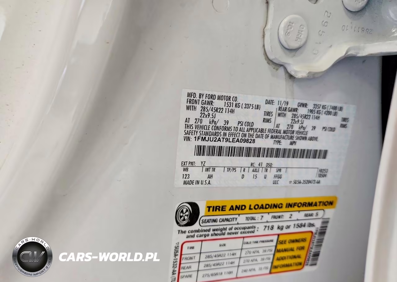 2020 Ford Expedition Limited VIN:1FMJU2AT9LEA09828 - 14