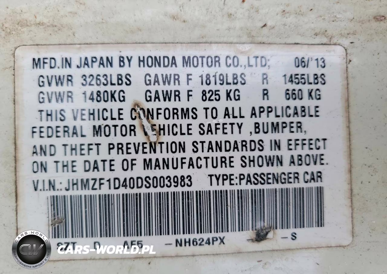 2013 Honda Cr-Z VIN:JHMZF1D40DS003983 - 13