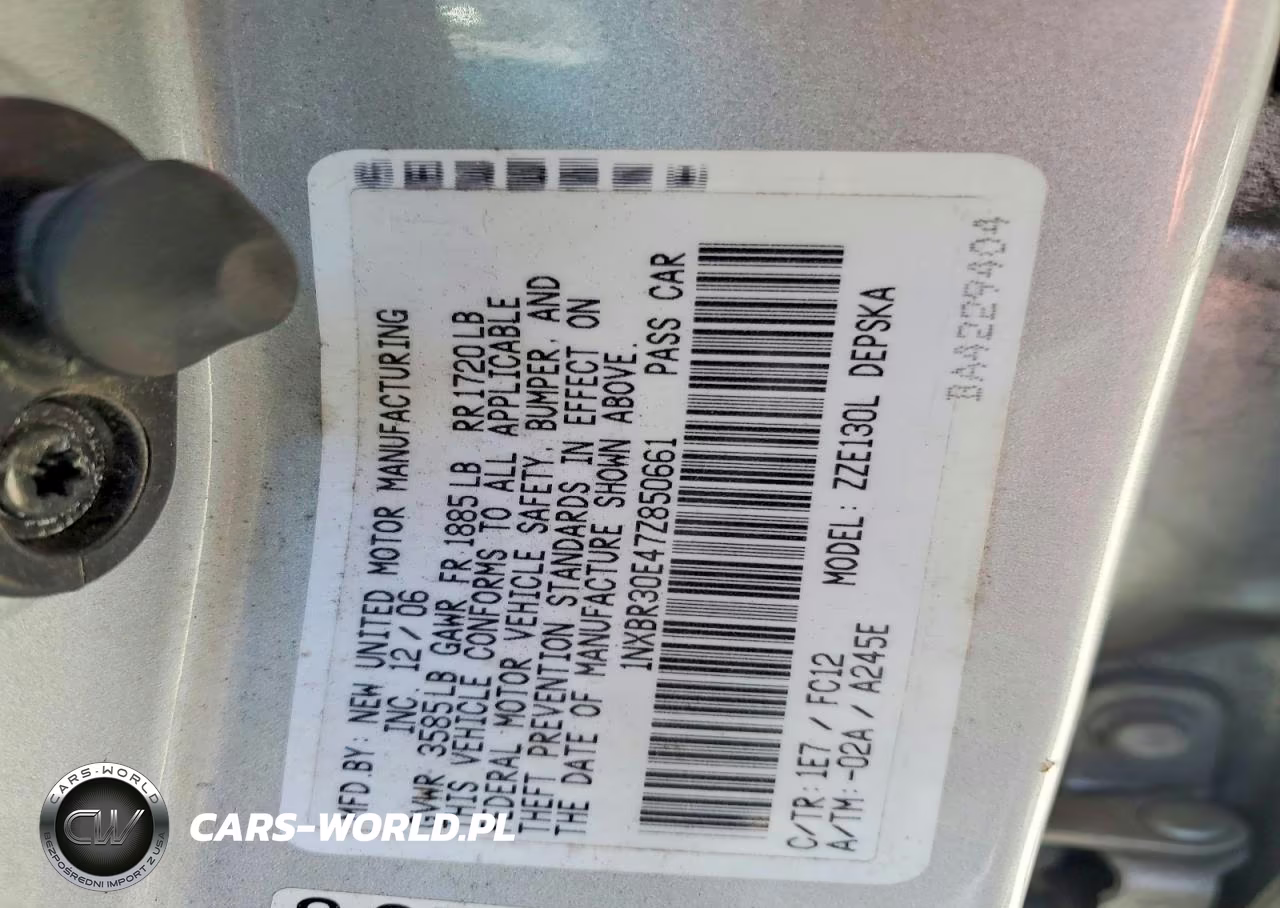 2007 Toyota Corolla S VIN:1NXBR30E47Z850661 - 12