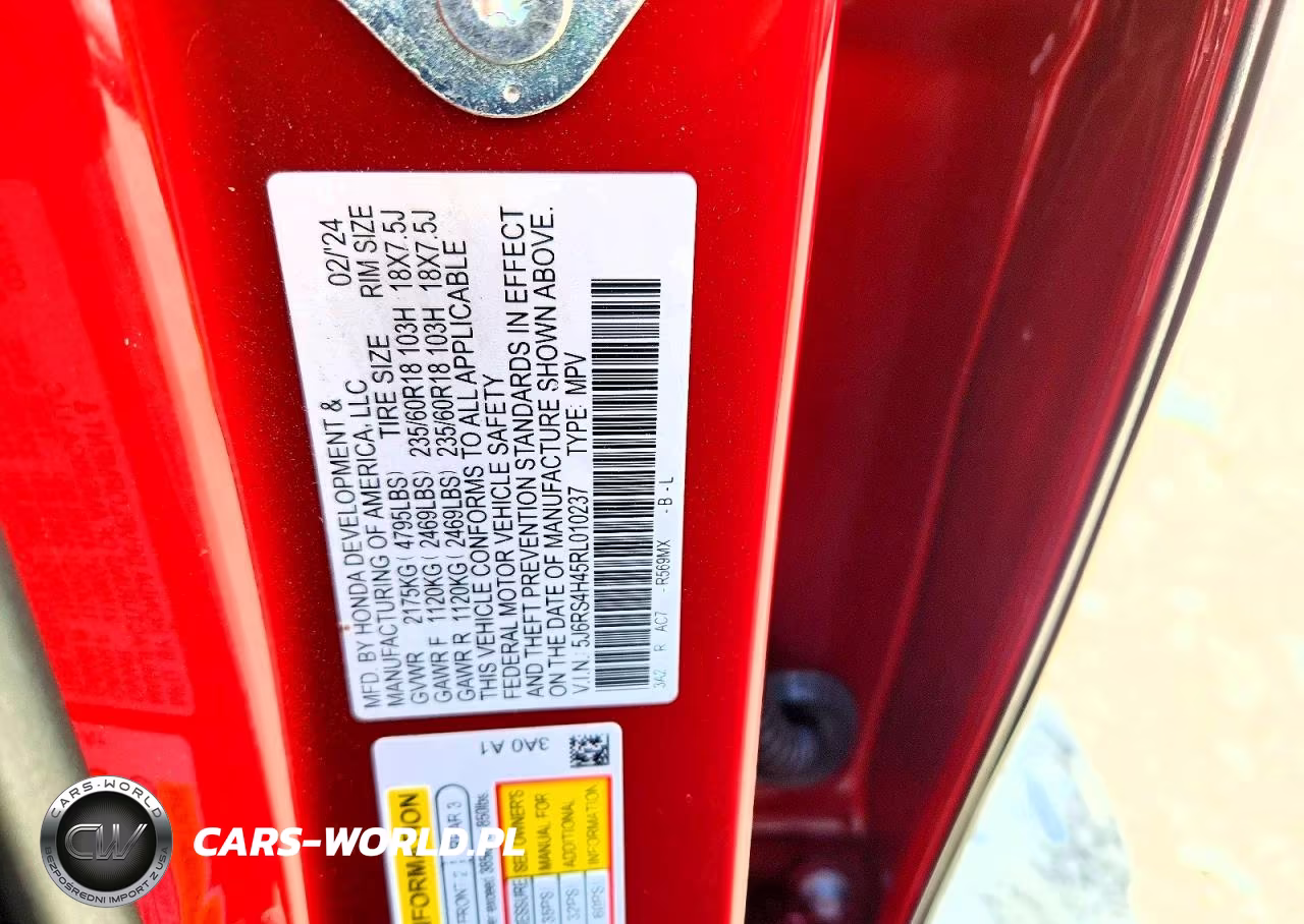 2024 Honda Cr-V Ex VIN:5J6RS4H45RL010237 - 13