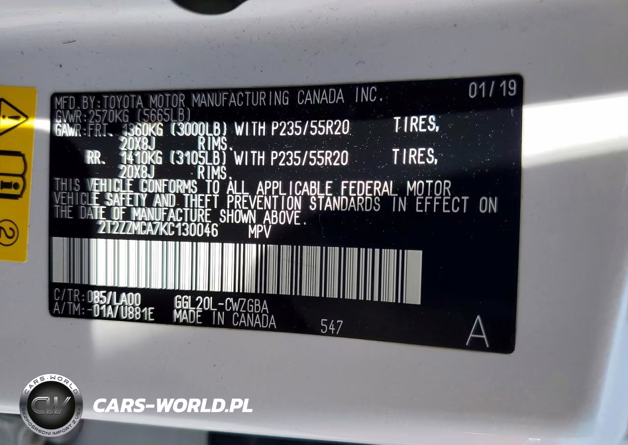 2019 Lexus Rx 350 Base VIN:2T2ZZMCA7KC130046 - 13