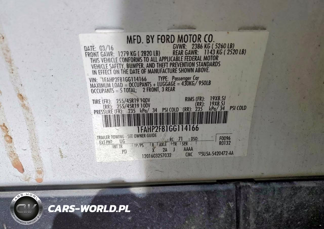 2016 Ford Taurus Limited VIN:1FAHP2F81GG114166 - 12