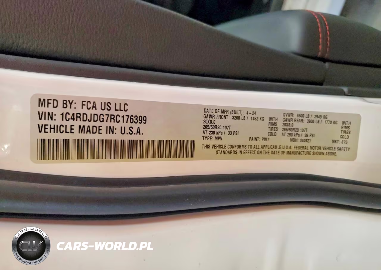 2024 Dodge Durango Gt VIN:1C4RDJDG7RC176399 - 13