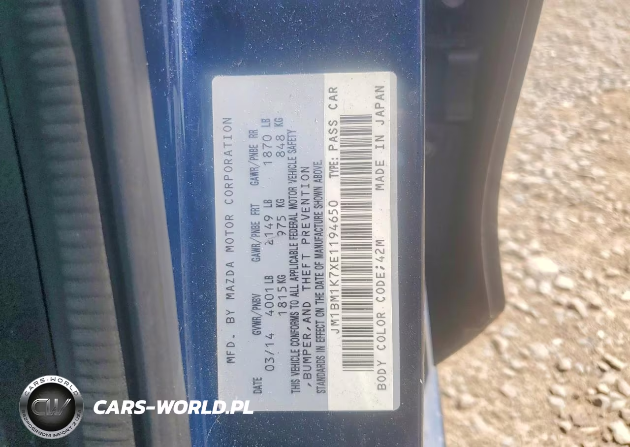 2014 Mazda 3 Sport VIN:JM1BM1K7XE1194650 - 12