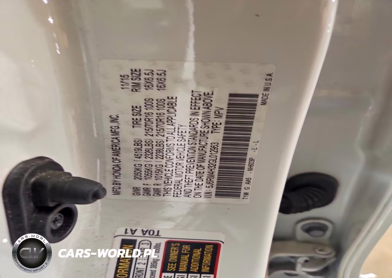 2016 Honda Cr-V Lx VIN:5J6RM4H32GL012963 - 13