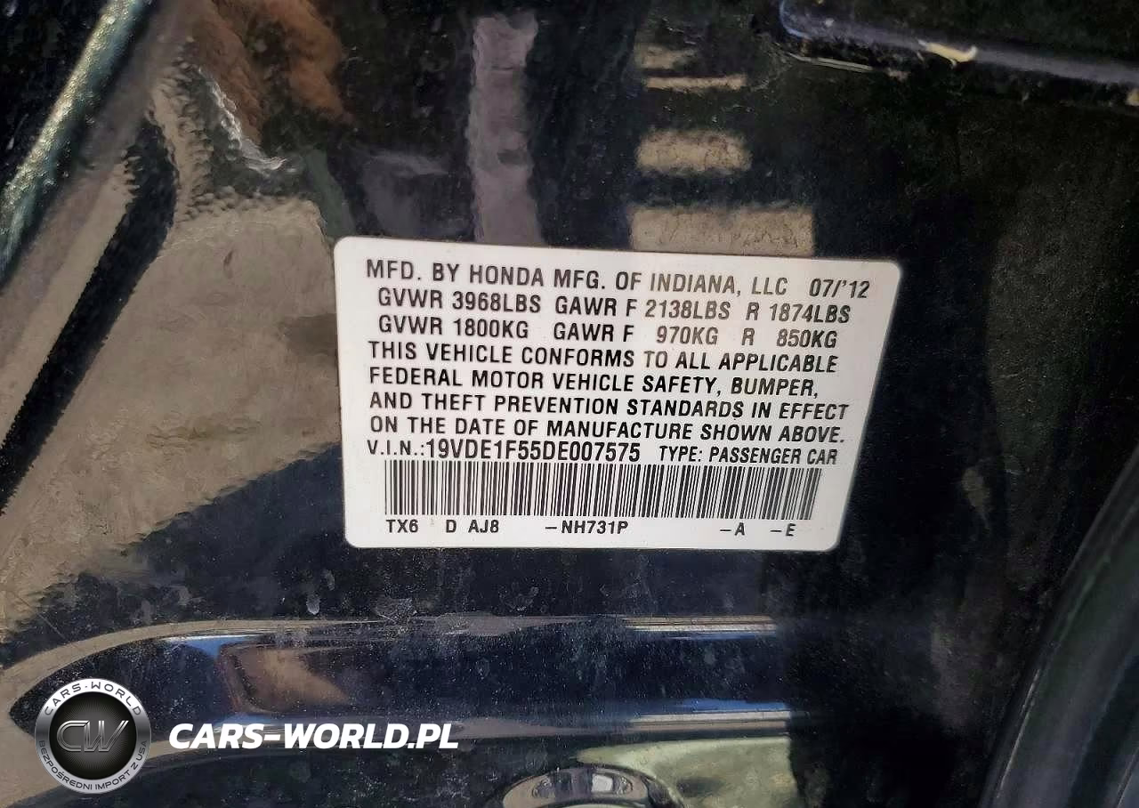 2013 Acura Ilx 20 Premium VIN:19VDE1F55DE007575 - 12