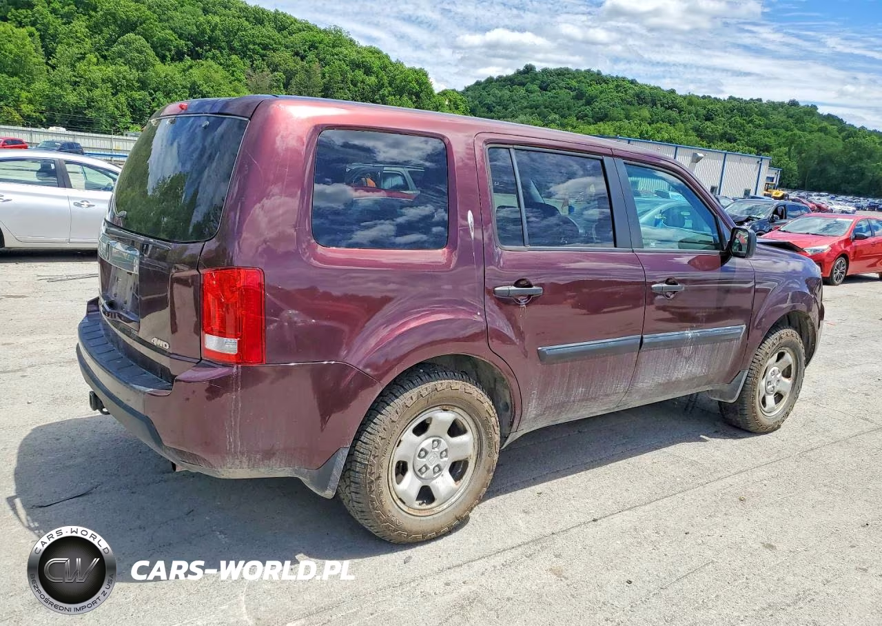 2011 Honda Pilot Lx VIN:5FNYF4H25BB064120 - 3