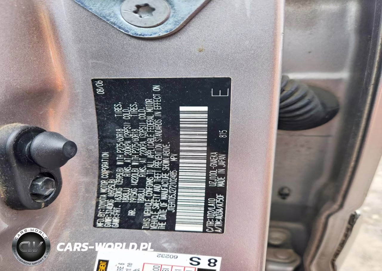 2007 Toyota Land Cruiser Base VIN:JTEHT05J272102485 - 13