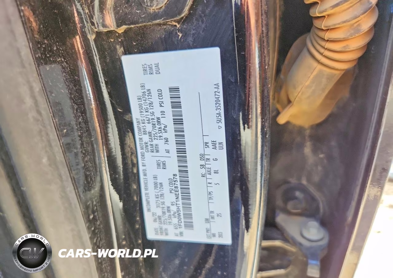 2022 Ford F550 Super Duty VIN:1FD0W5HT1NEE87578 - 13