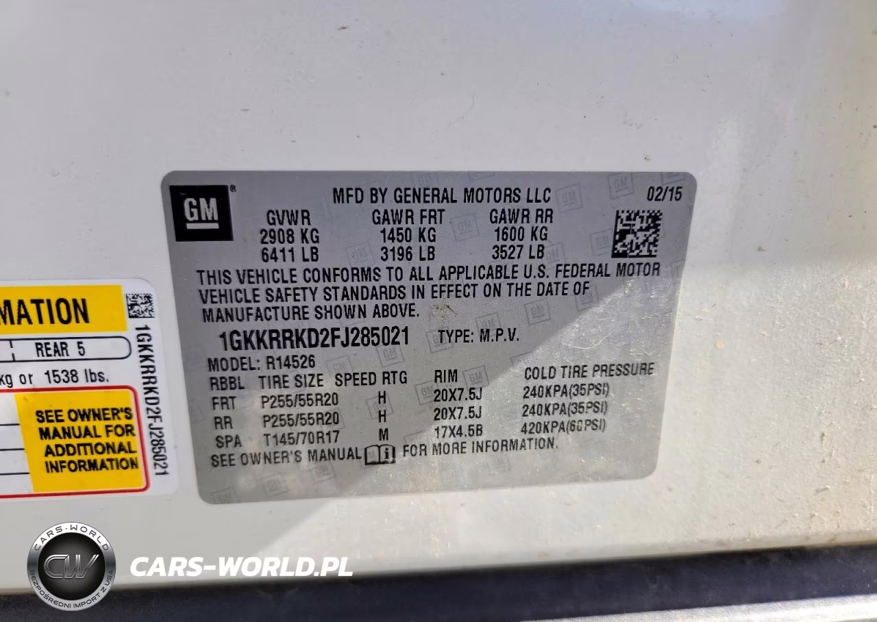 2015 GMC Acadia Slt-1 VIN:1GKKRRKD2FJ285021 - 13