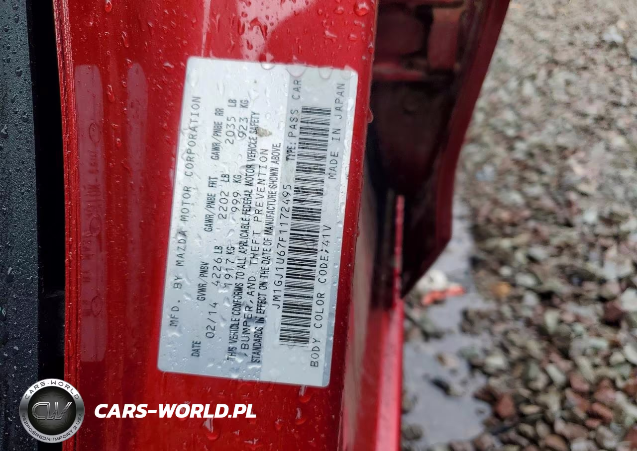 2015 Mazda 6 Sport VIN:JM1GJ1U67F1172495 - 12