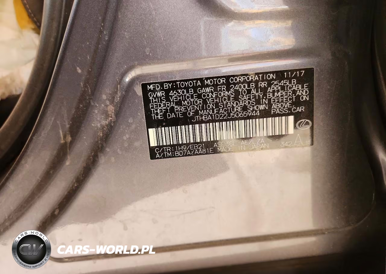 2018 Lexus Is 300 VIN:JTHBA1D22J5065944 - 12