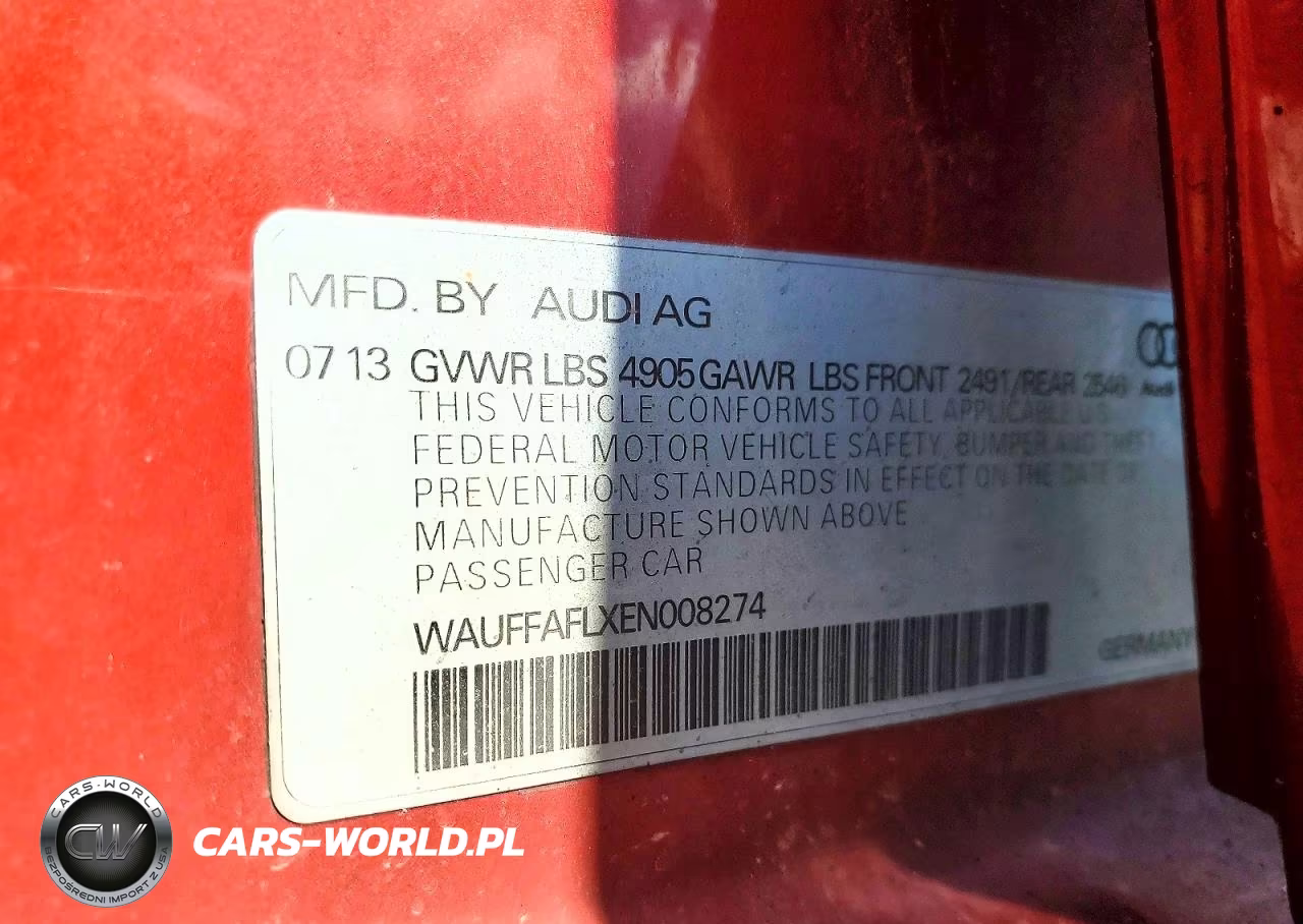 2014 Audi A4 Premium Plus VIN:WAUFFAFLXEN008274 - 13