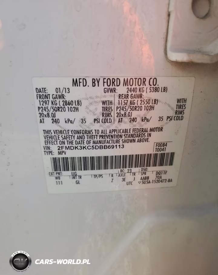 2013 Ford Edge Limited VIN:2FMDK3KC5DBB69113 - 13