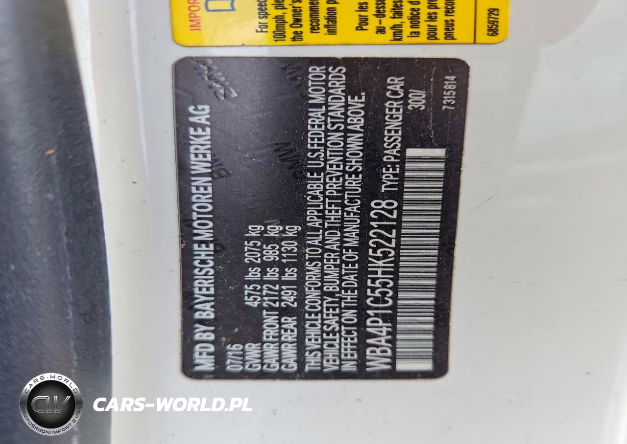 2017 BMW 440I VIN:WBA4P1C55HK522128 - 12