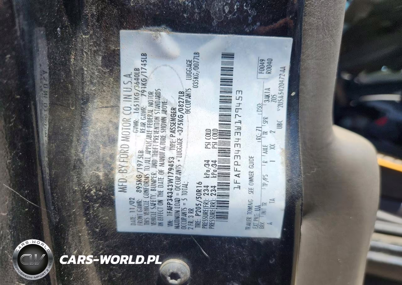 2003 Ford Focus Se Comfort VIN:1FAFP34343W179453 - 12