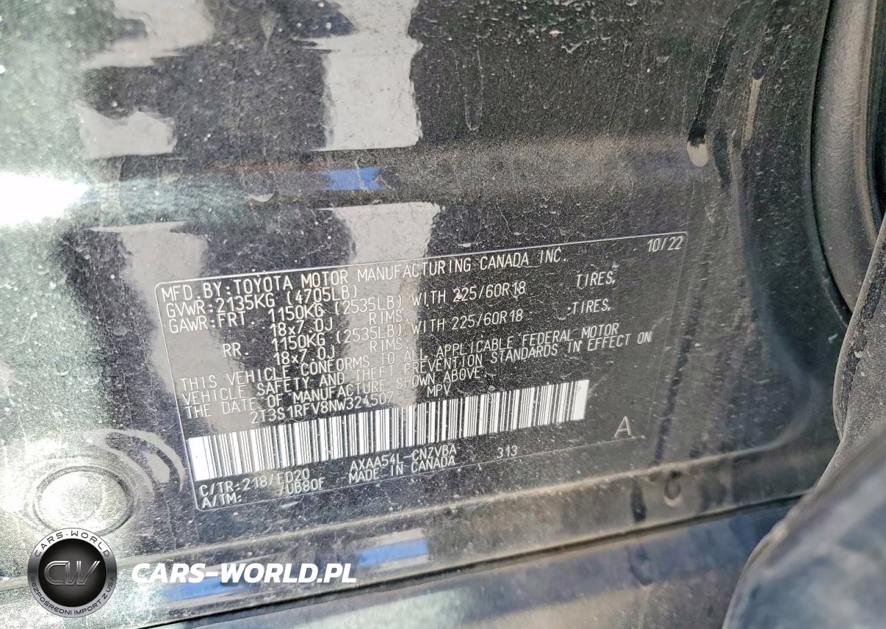 2022 Toyota Rav4 Trd Off Road VIN:2T3S1RFV8NW324507 - 12