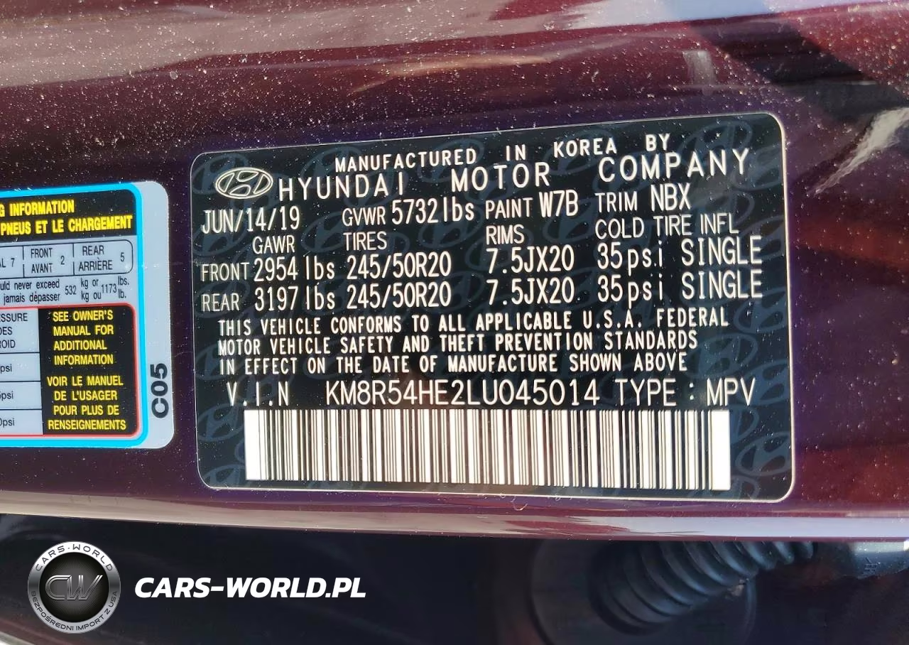 2020 Hyundai Palisade Limited VIN:KM8R54HE2LU045014 - 13