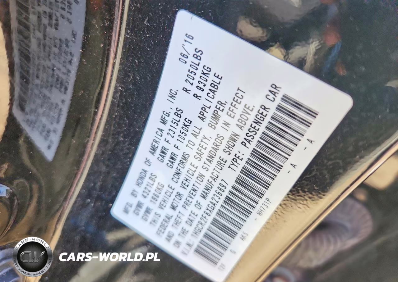 2016 Honda Accord Exl VIN:1HGCR2F8XGA236897 - 12