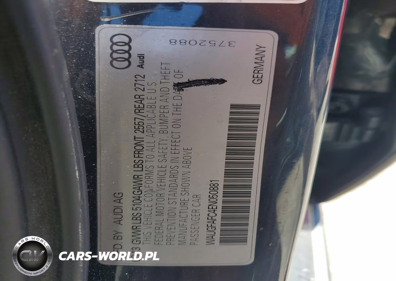 2014 Audi A6 Premium Plus VIN:WAUGFAFC4EN050881 - 12