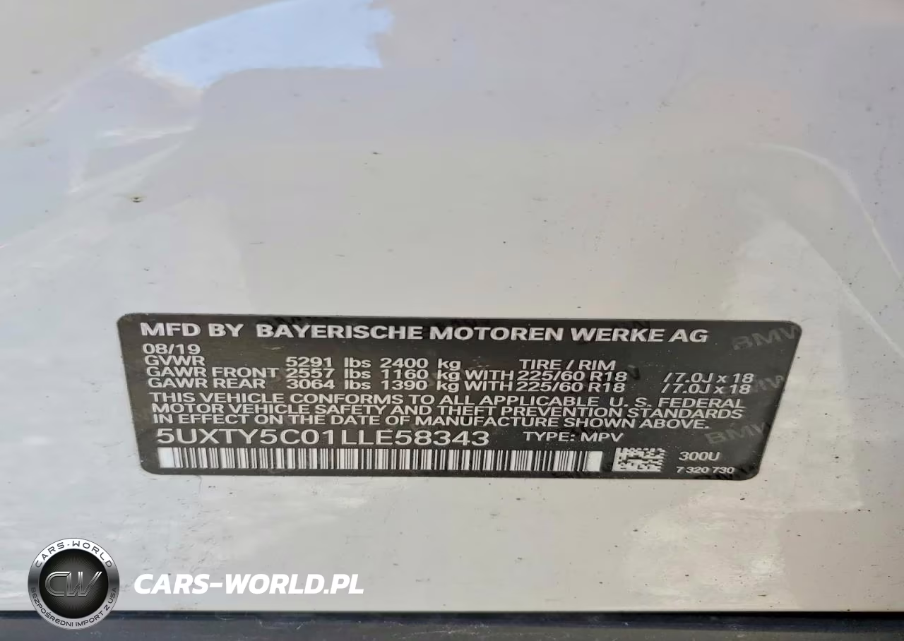 2020 BMW X3 xDrive30I VIN:5UXTY5C01LLE58343 - 14