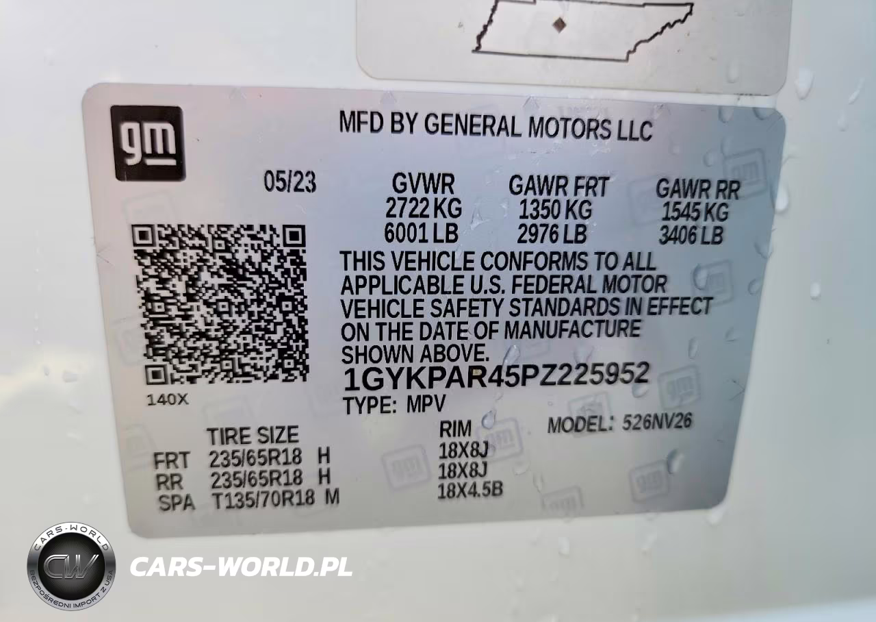2023 Cadillac Xt6 Luxury VIN:1GYKPAR45PZ225952 - 14