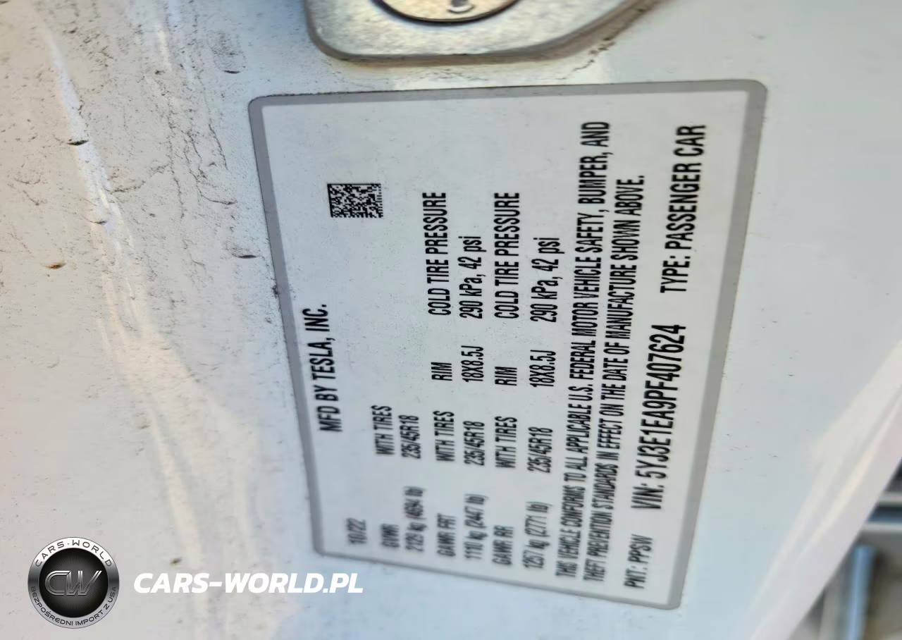 2023 Tesla Model 3 VIN:5YJ3E1EA9PF407624 - 12