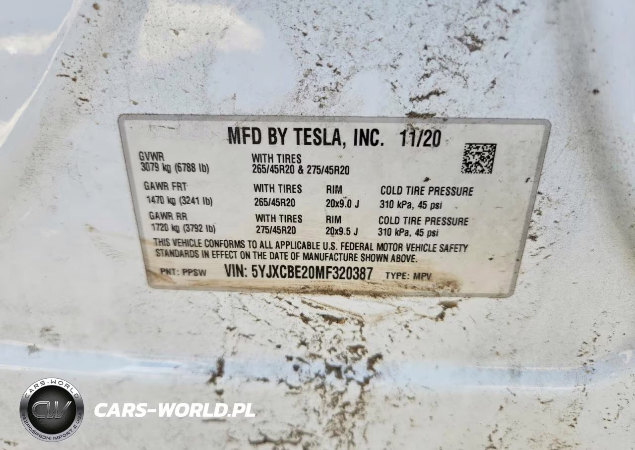 2021 Tesla Model X VIN:5YJXCBE20MF320387 - 13