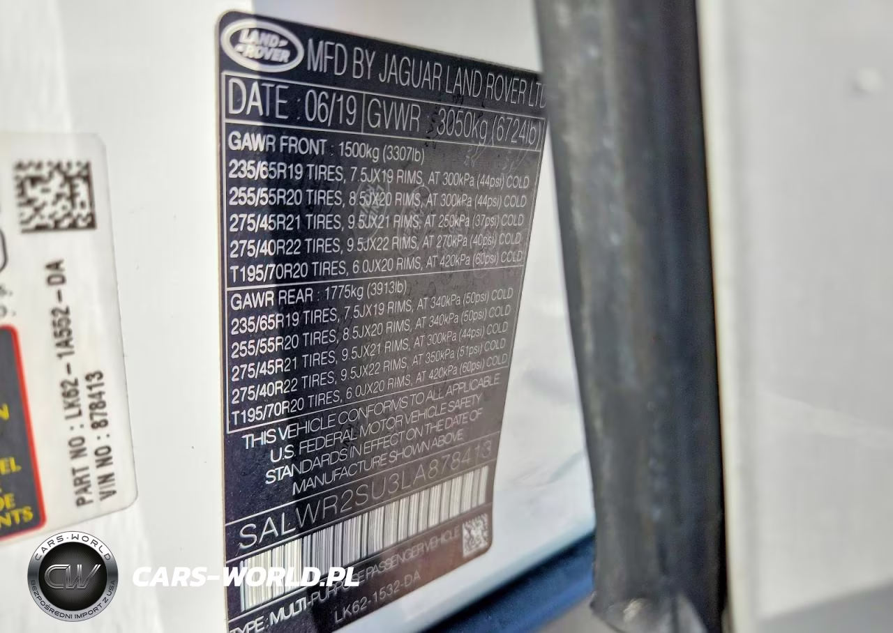 2020 Land Rover Range Rover Sport Hse VIN:SALWR2SU3LA878413 - 13