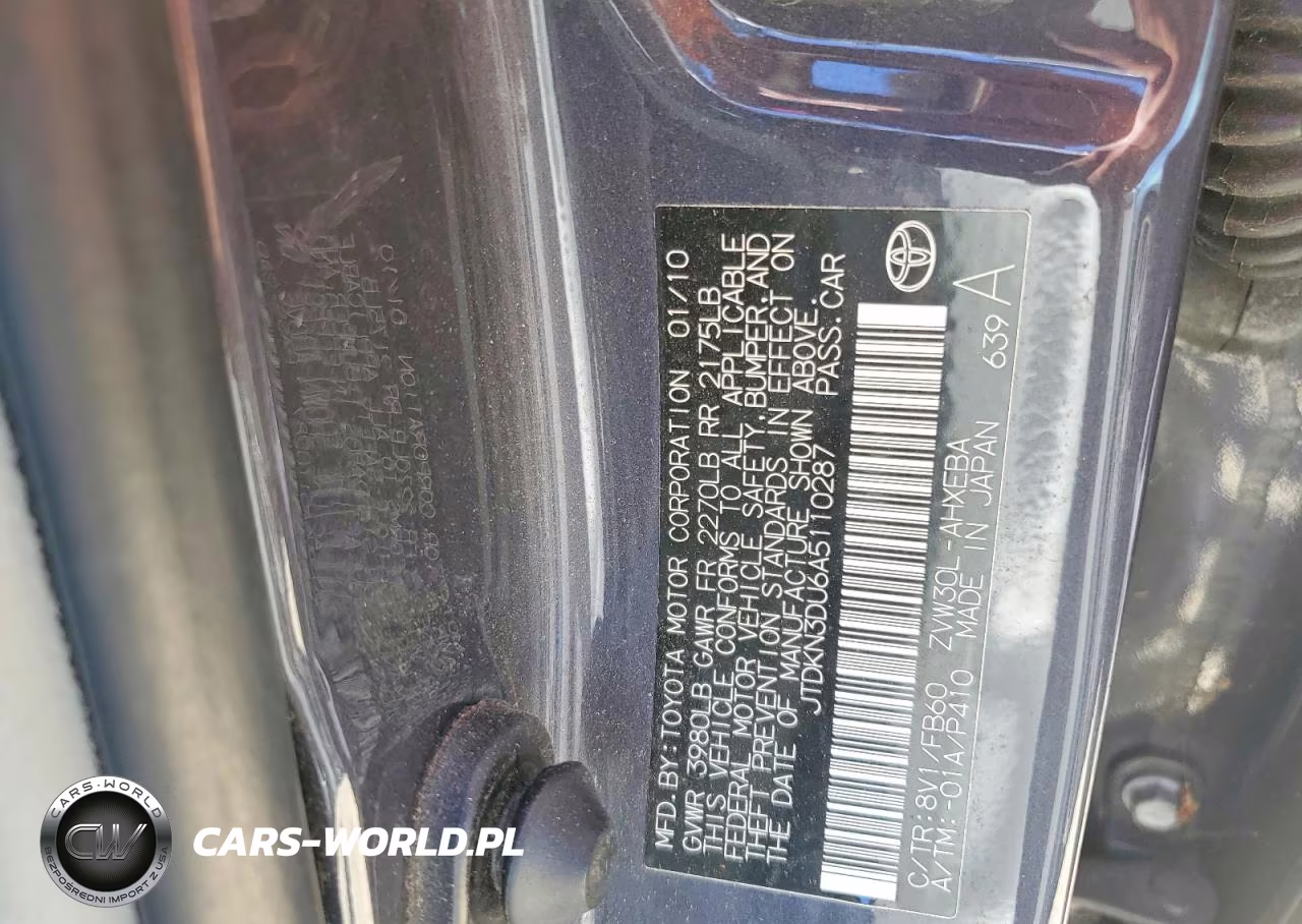 2010 Toyota Prius Iii VIN:JTDKN3DU6A5110287 - 12