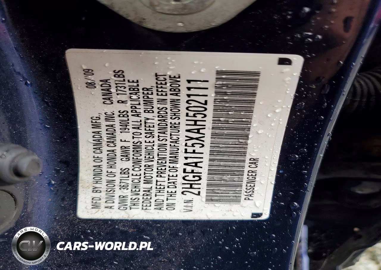 2010 Honda Civic Lx VIN:2HGFA1F5XAH502111 - 12