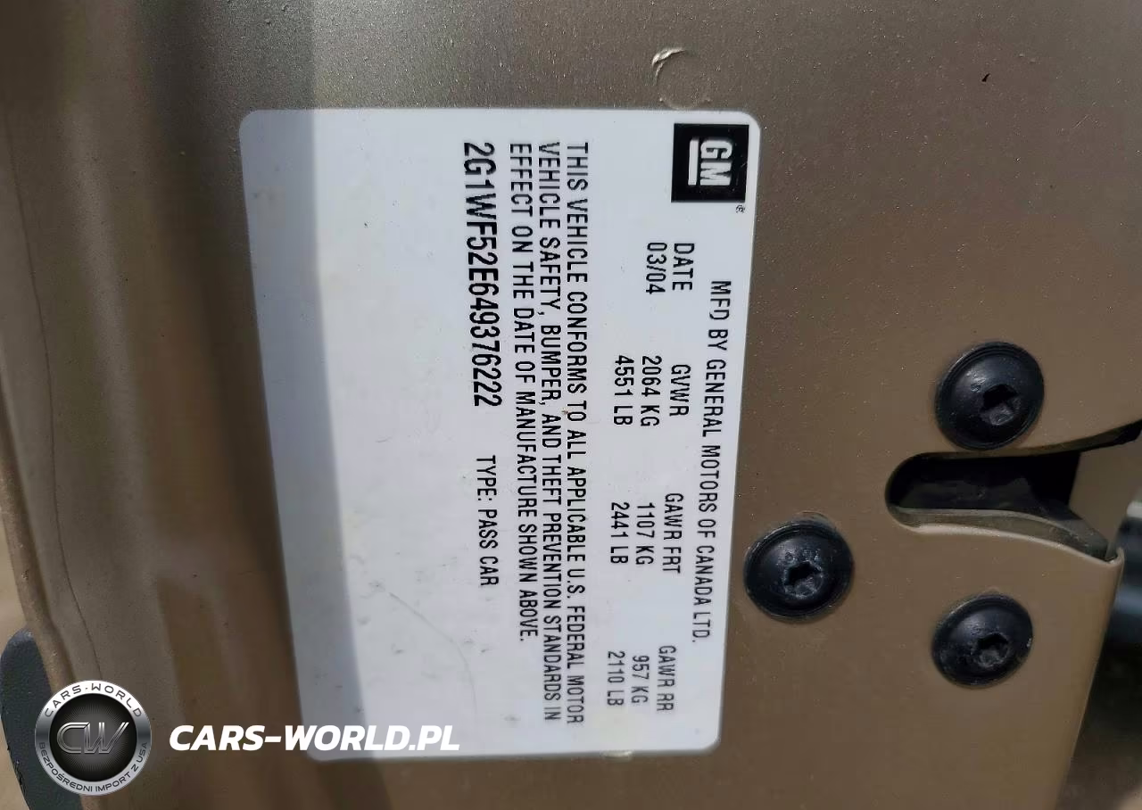 2004 Chevrolet Impala VIN:2G1WF52E649376222 - 12