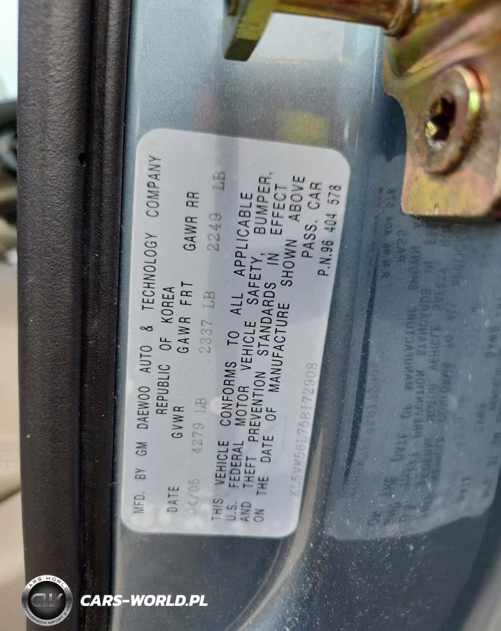2005 Suzuki Verona Ex VIN:KL5VM56L75B172908 - 12