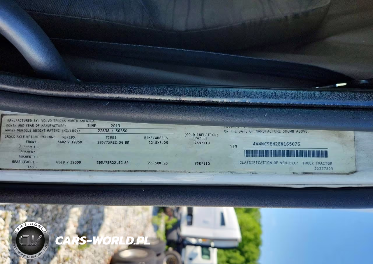 VOLVO VN VNL VIN:4V4NC9EH2EN165076 - 10