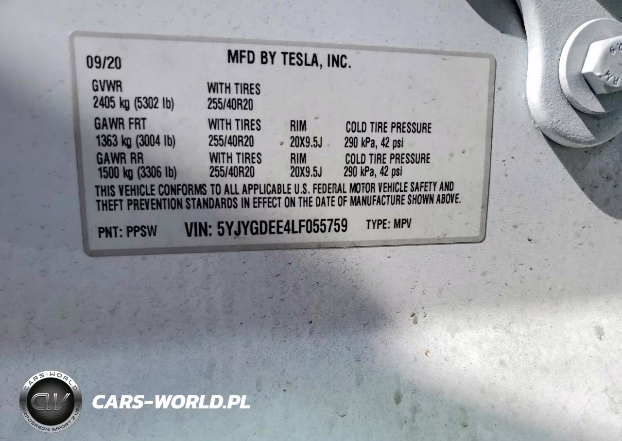 2020 Tesla Model Y VIN:5YJYGDEE4LF055759 - 14