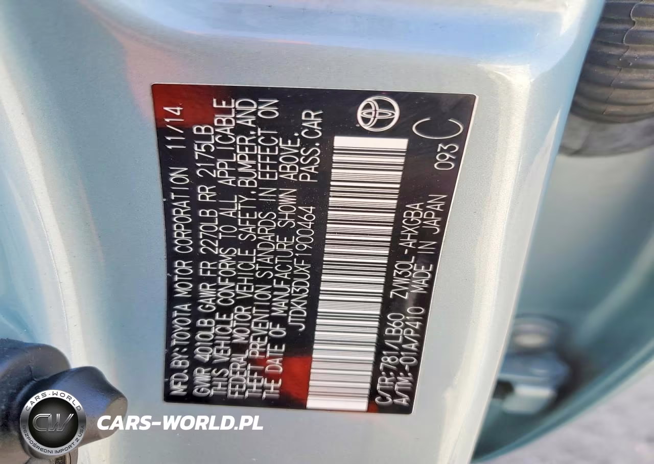 2015 Toyota Prius Four VIN:JTDKN3DUXF1900464 - 12