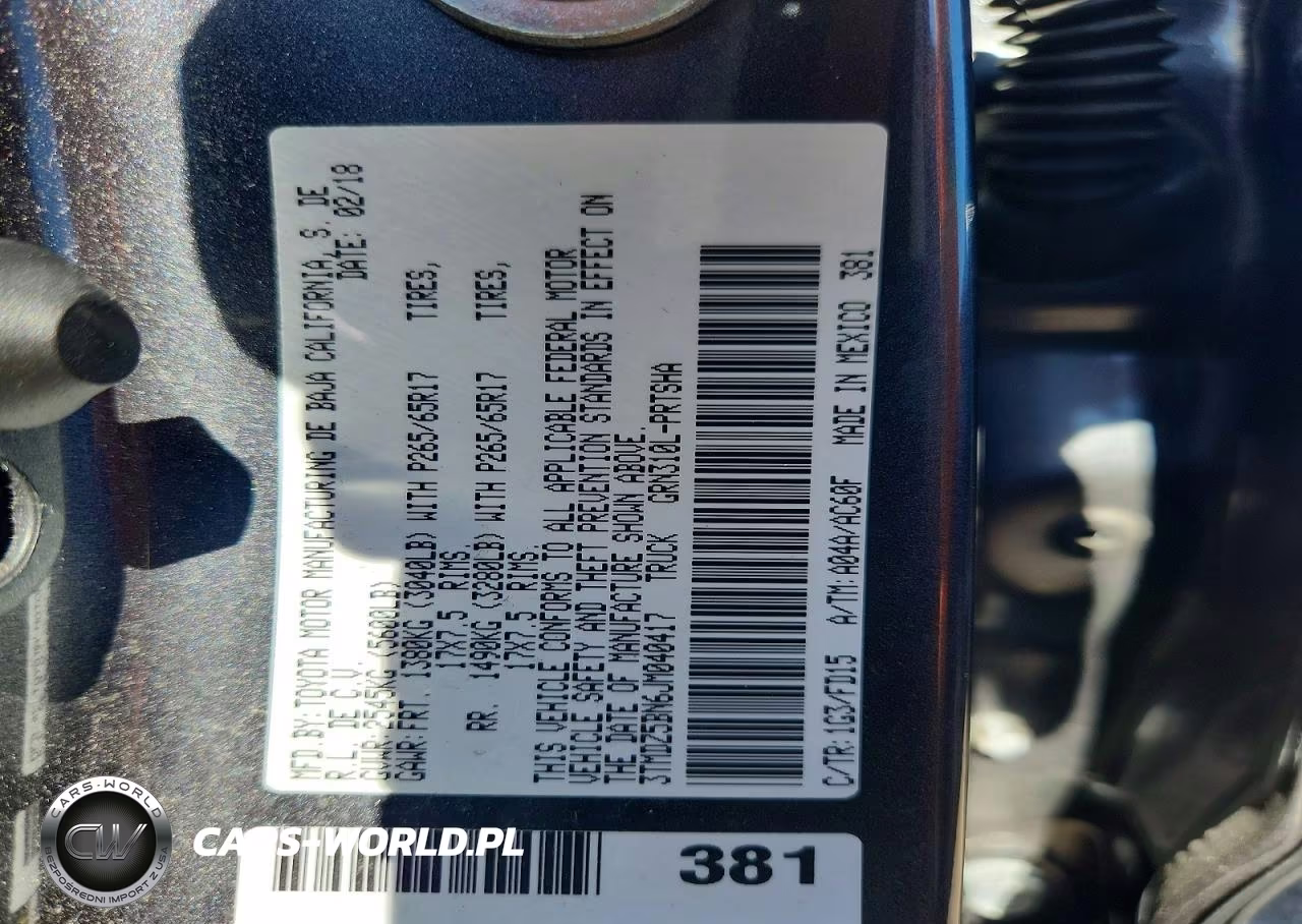 2018 Toyota Tacoma Trd Sport VIN:3TMDZ5BN6JM040417 - 12